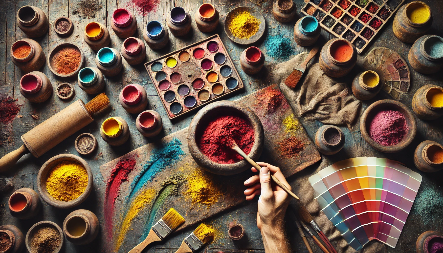 how to use pigments to make paint​